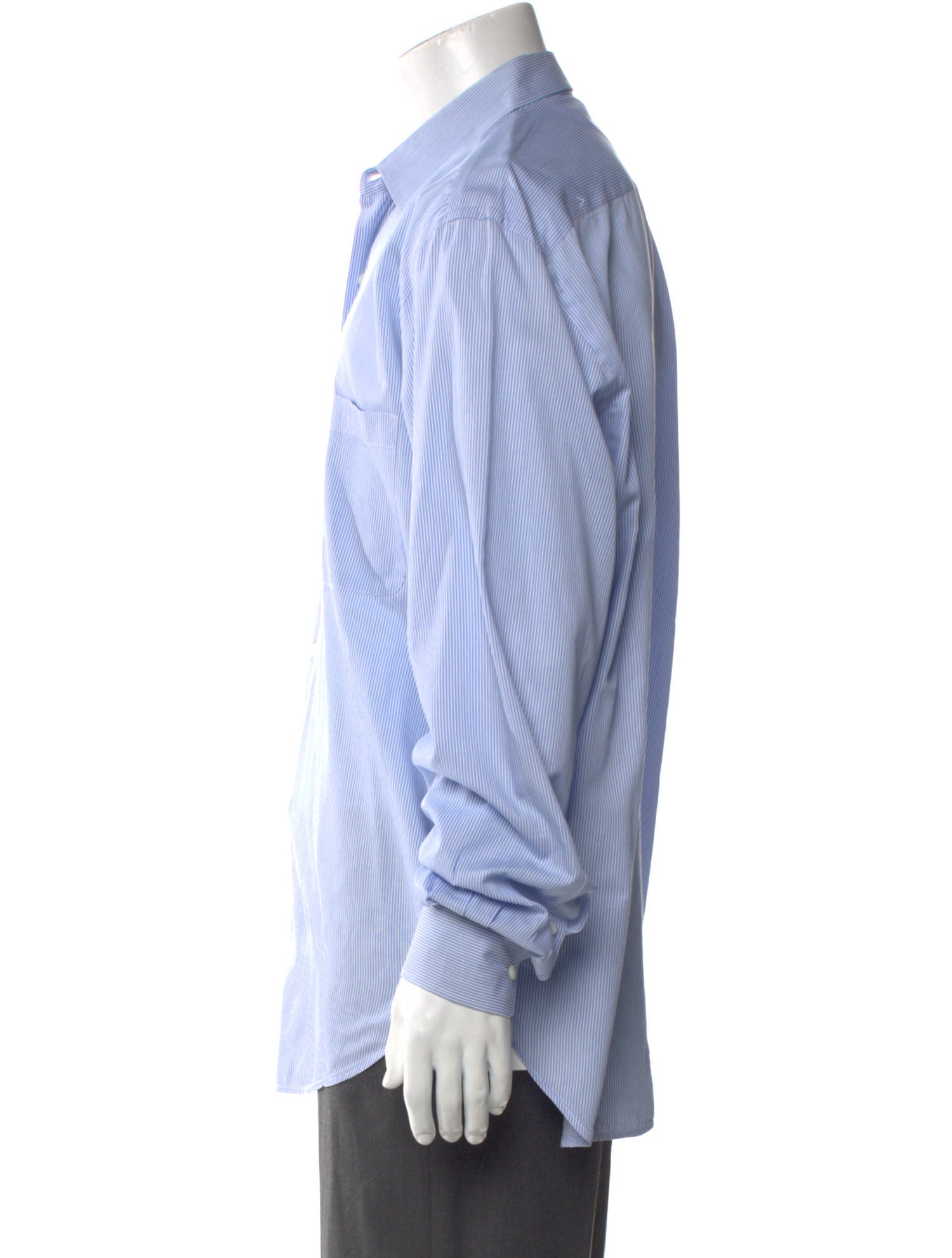 Loro Piana Striped Long Sleeve Dress Shirt