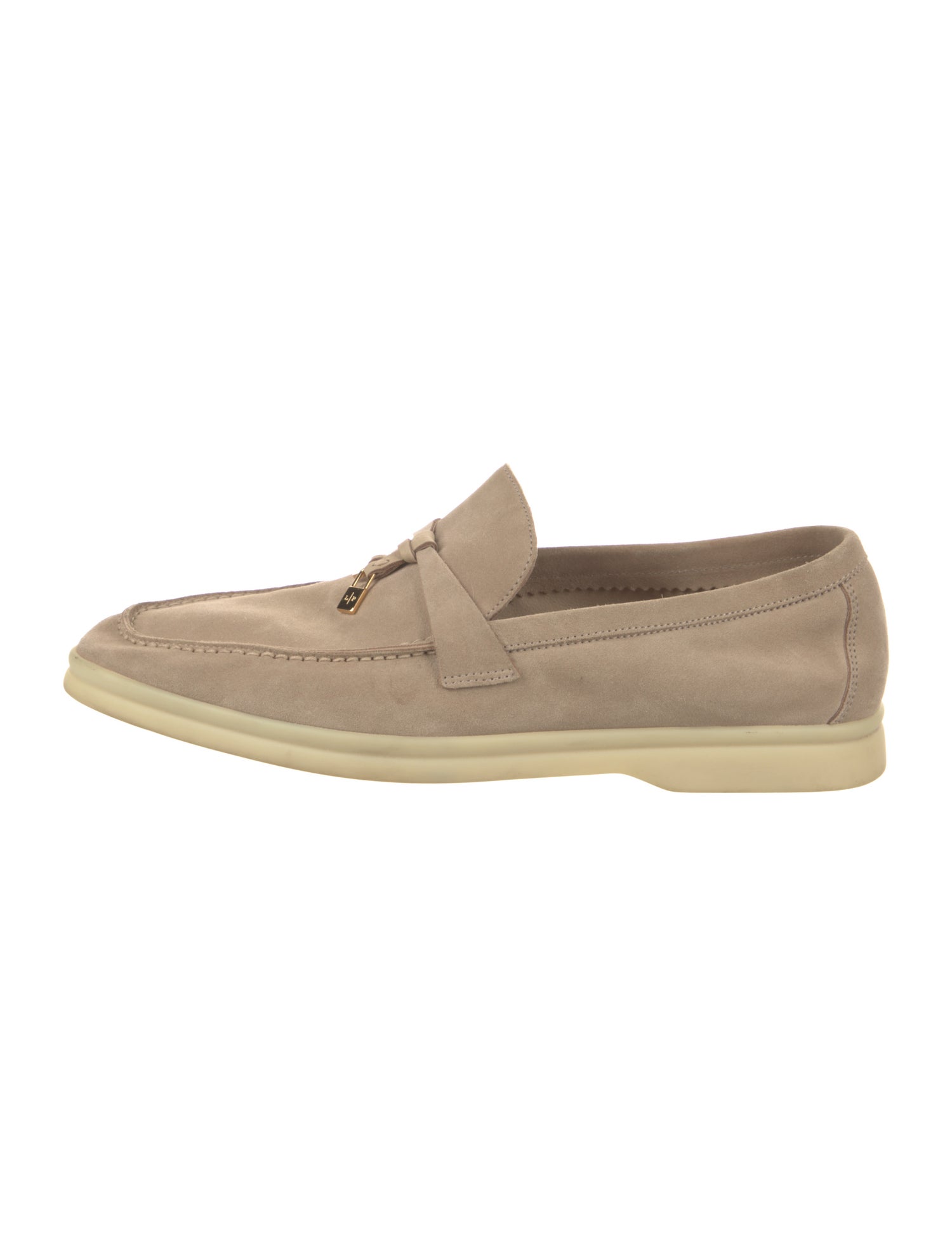 Loro Piana Summer Walk Charms Suede Loafers