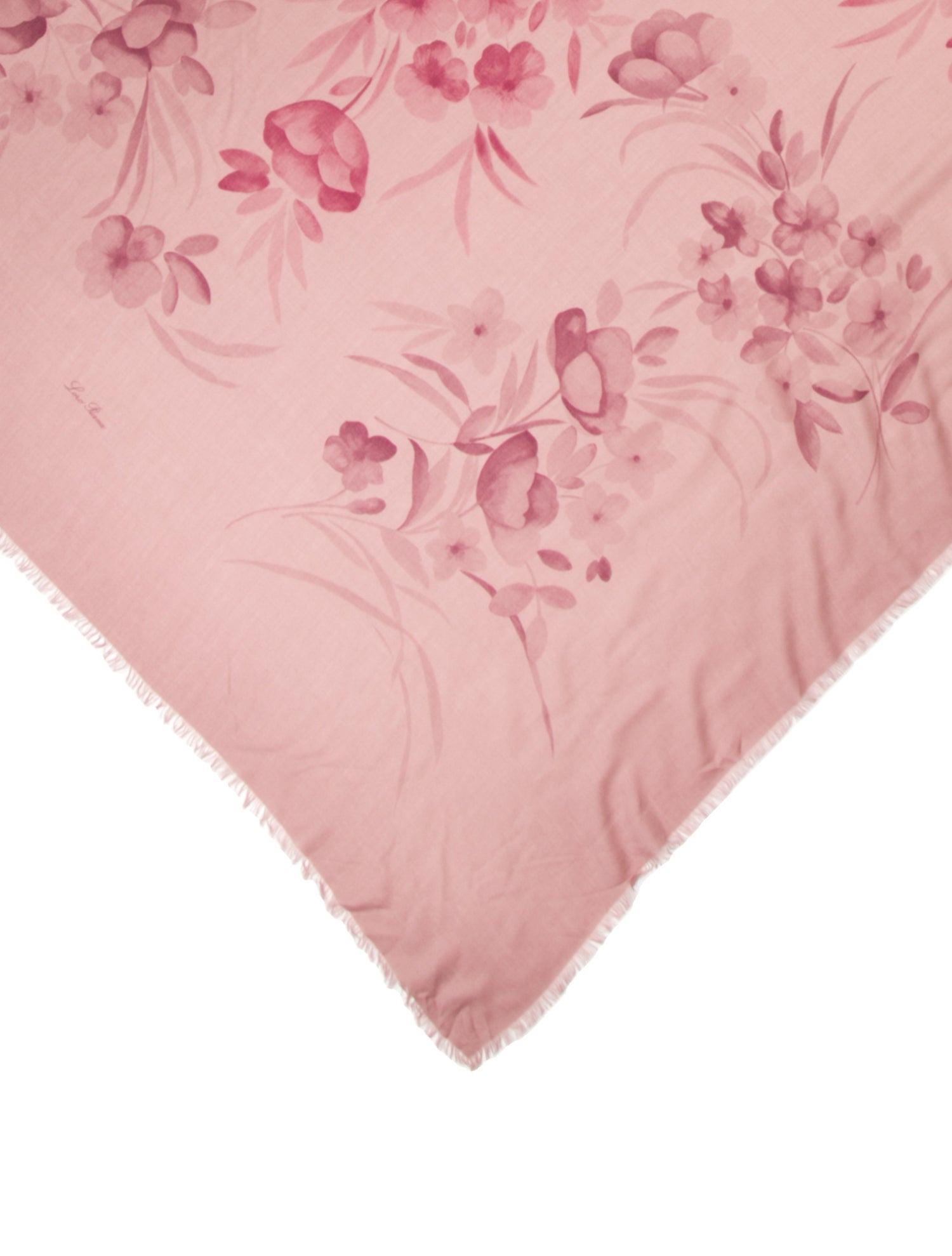 Loro Piana Cashmere Floral Print Scarf