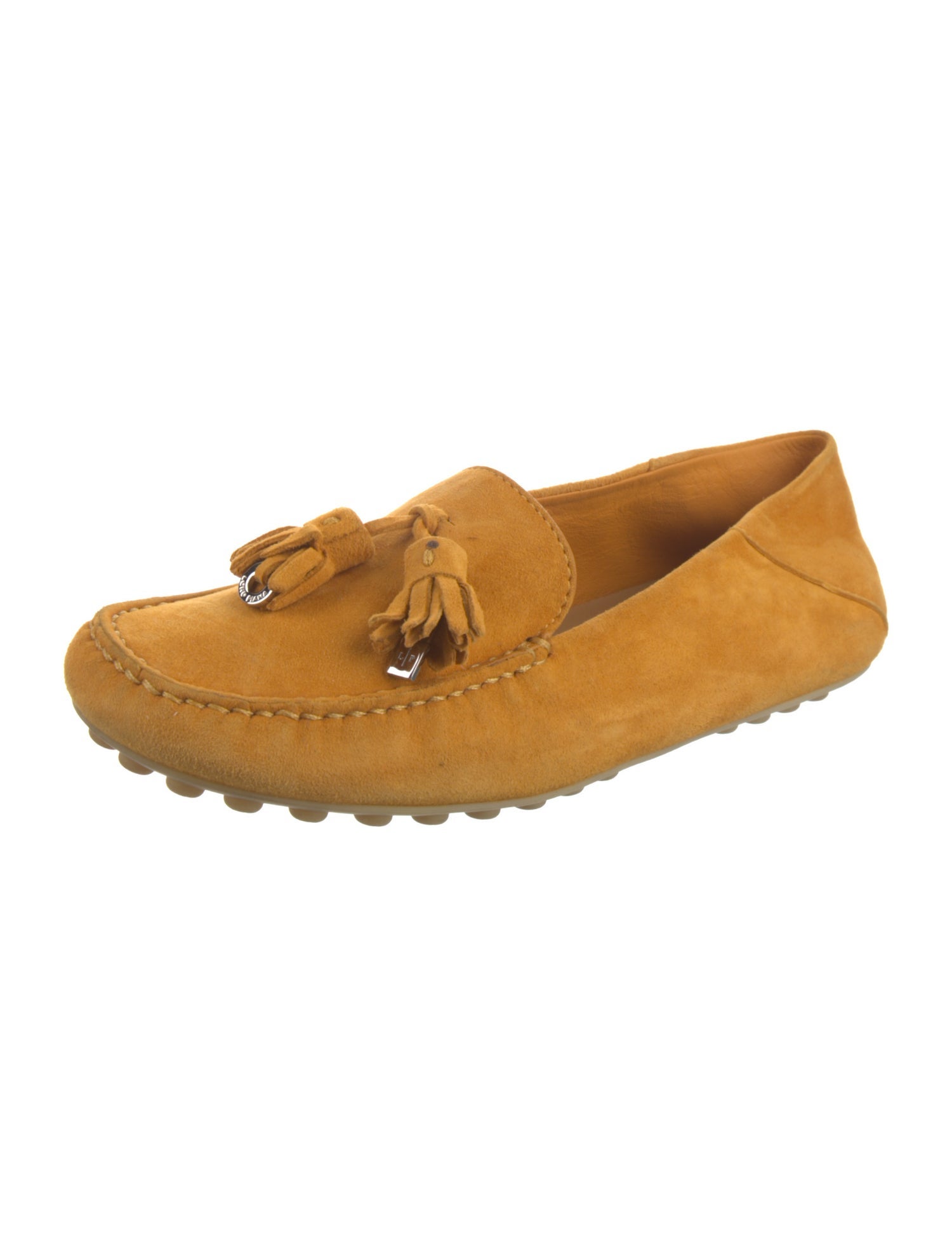 Loro Piana Dot Sole Suede Loafers