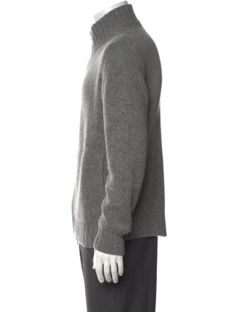 Loro Piana Baby Cashmere Mock Neck Cardigan