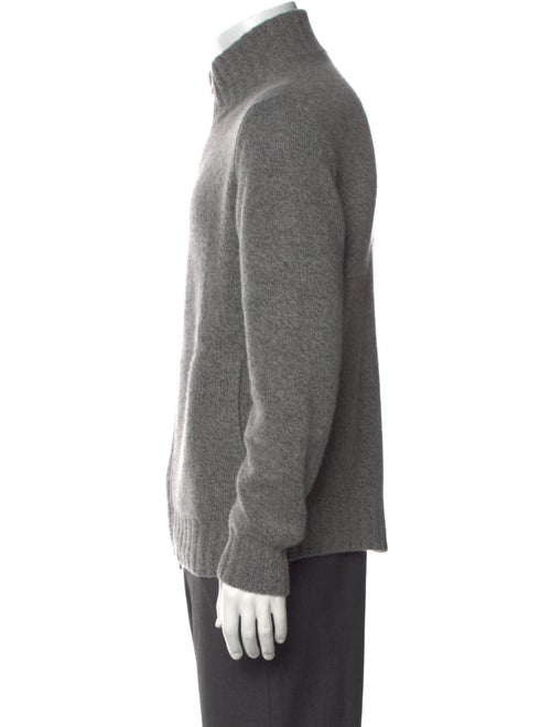 Loro Piana Baby Cashmere Mock Neck Cardigan
