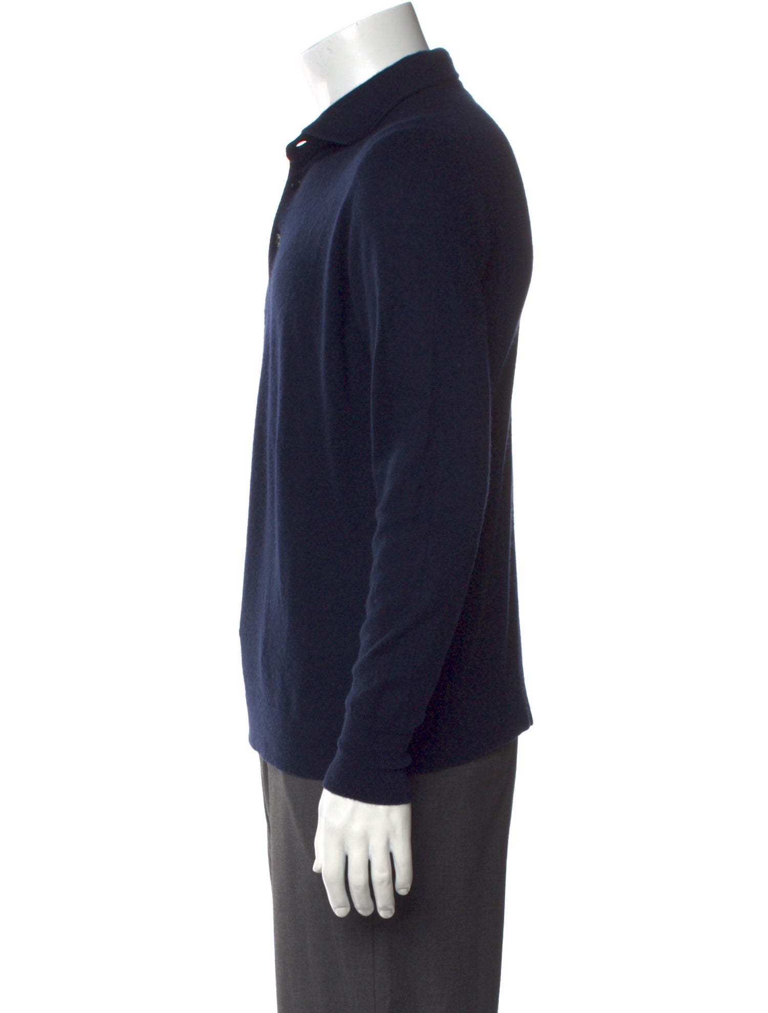 Loro Piana Baby Cashmere Crew Neck Polo Sweater