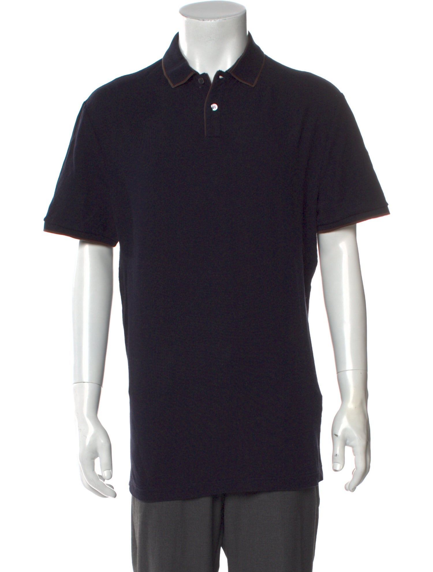 Loro Piana Collar Short Sleeve Polo Shirt