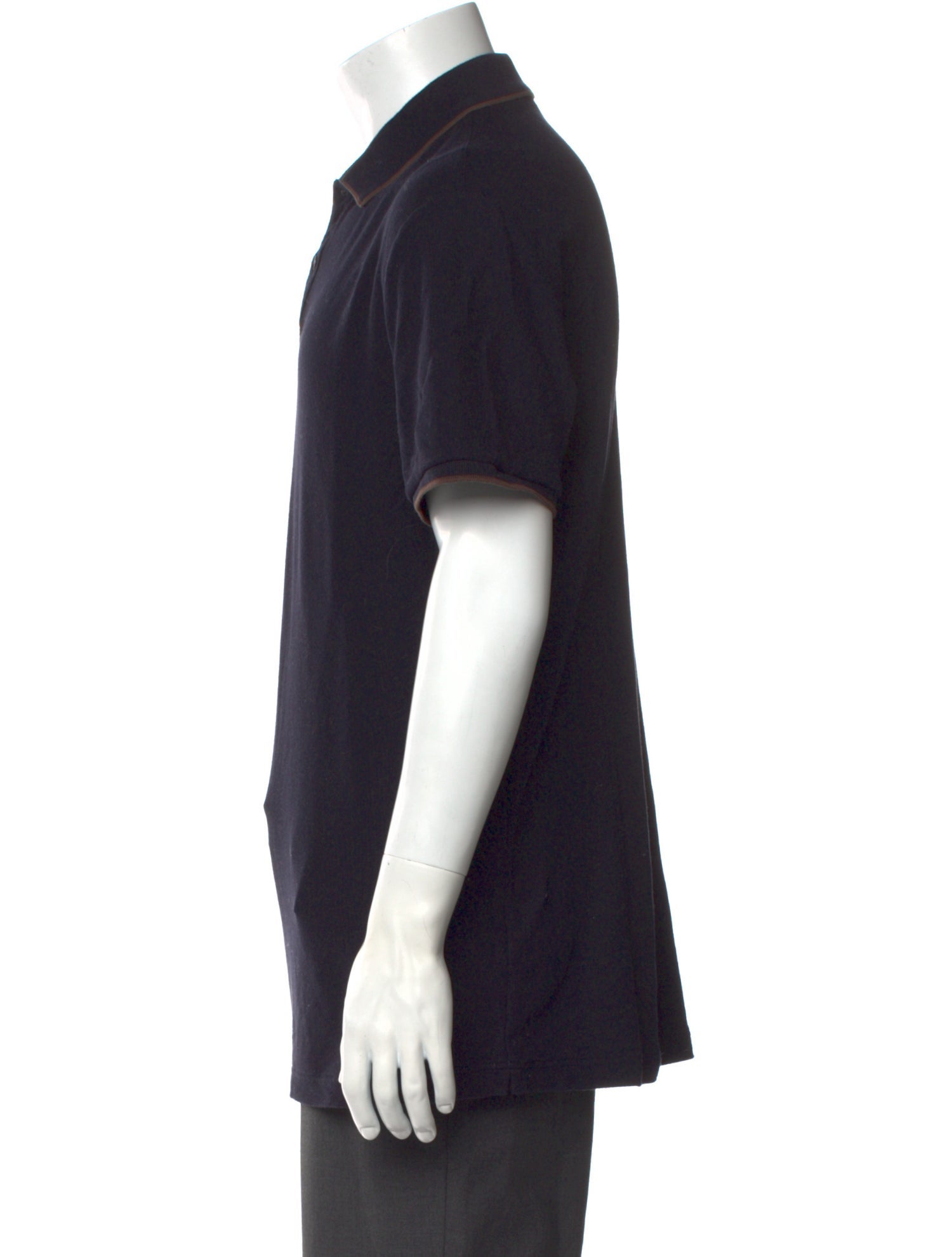 Loro Piana Collar Short Sleeve Polo Shirt