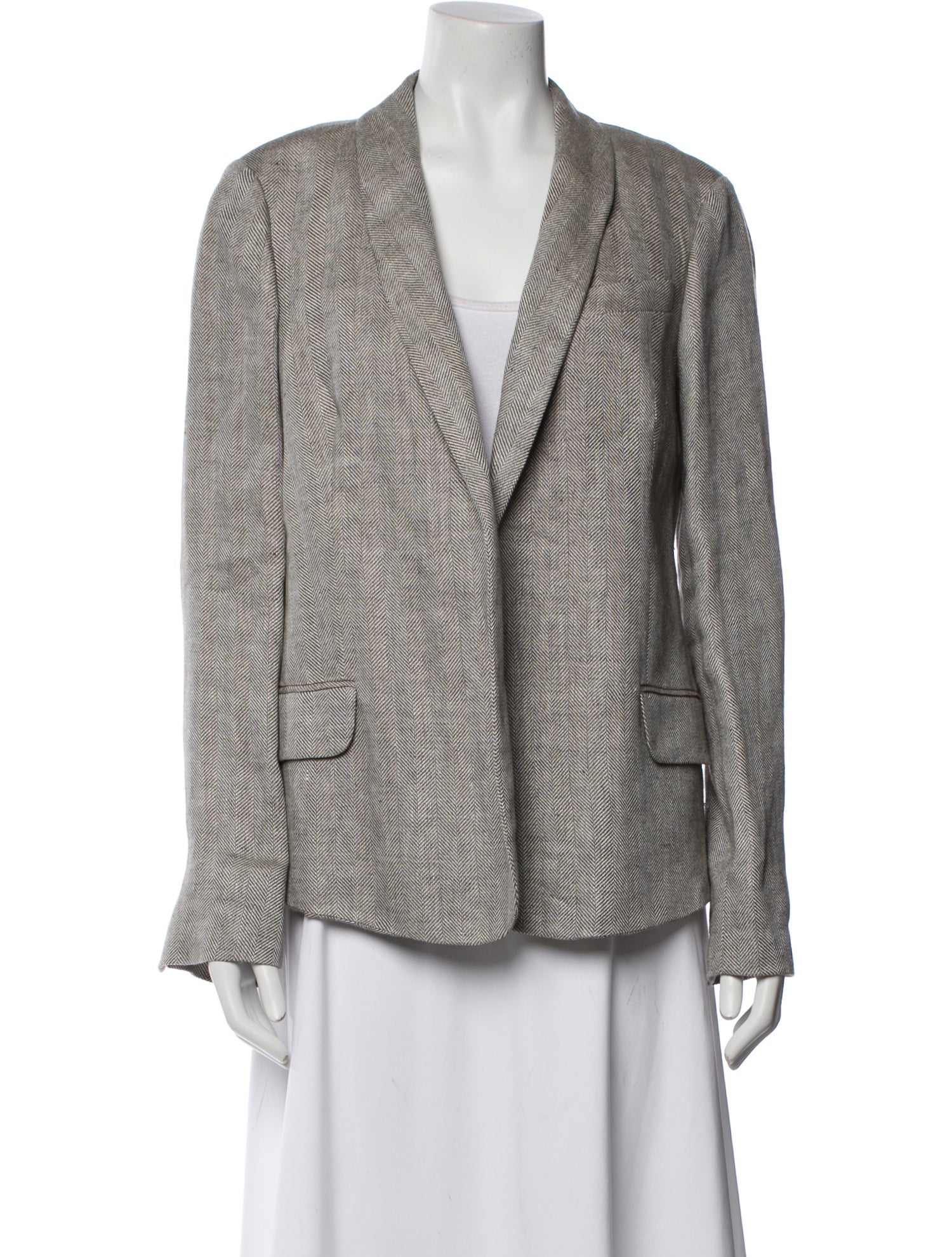 Loro Piana Macey Herringbone Linen Blazer w/ Tags