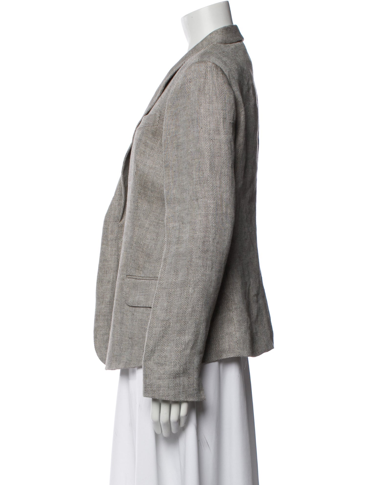 Loro Piana Macey Herringbone Linen Blazer w/ Tags