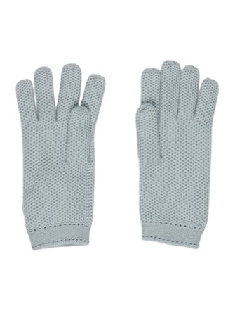 Loro Piana Solid Woven Gloves