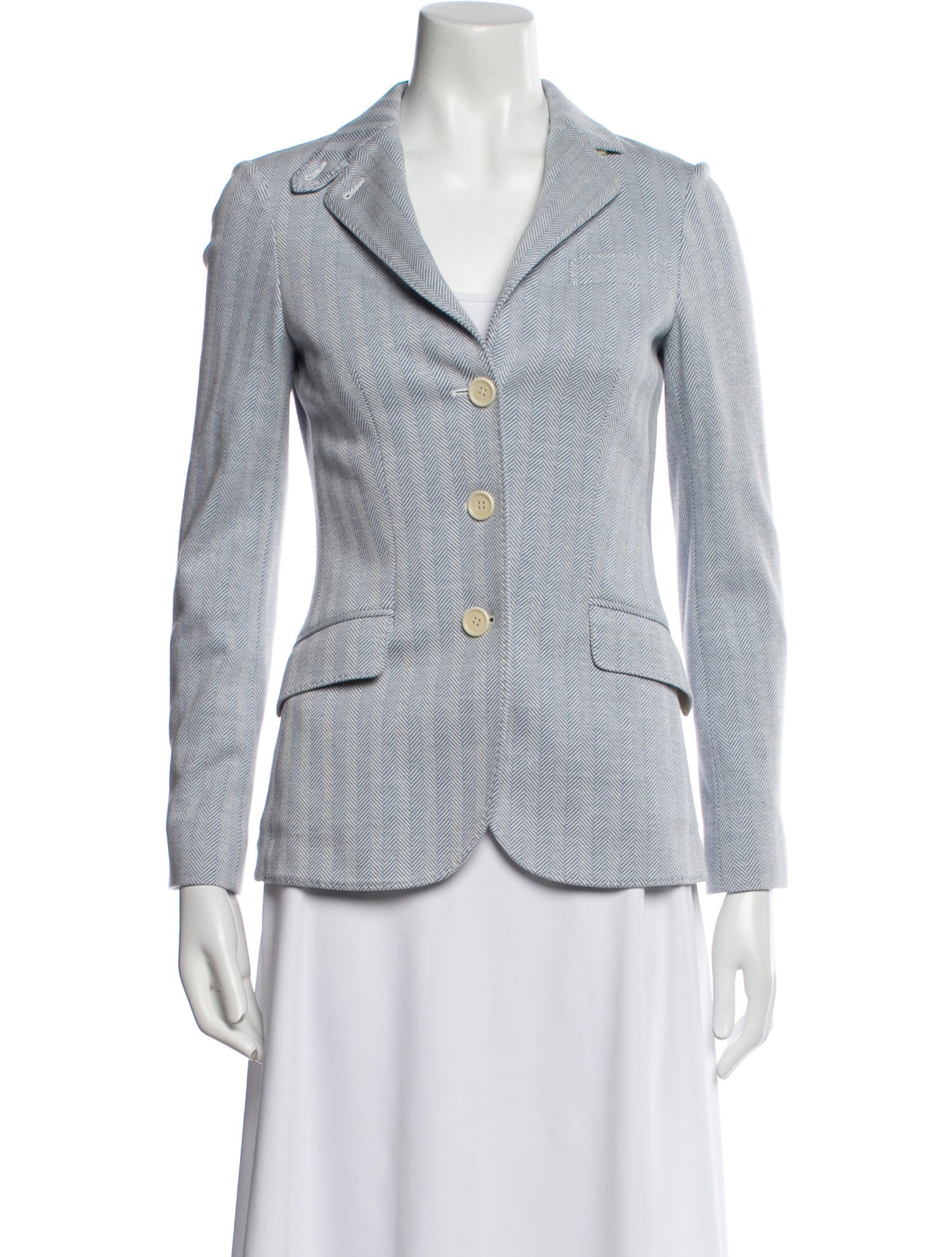 Loro Piana Plaid Print Blazer