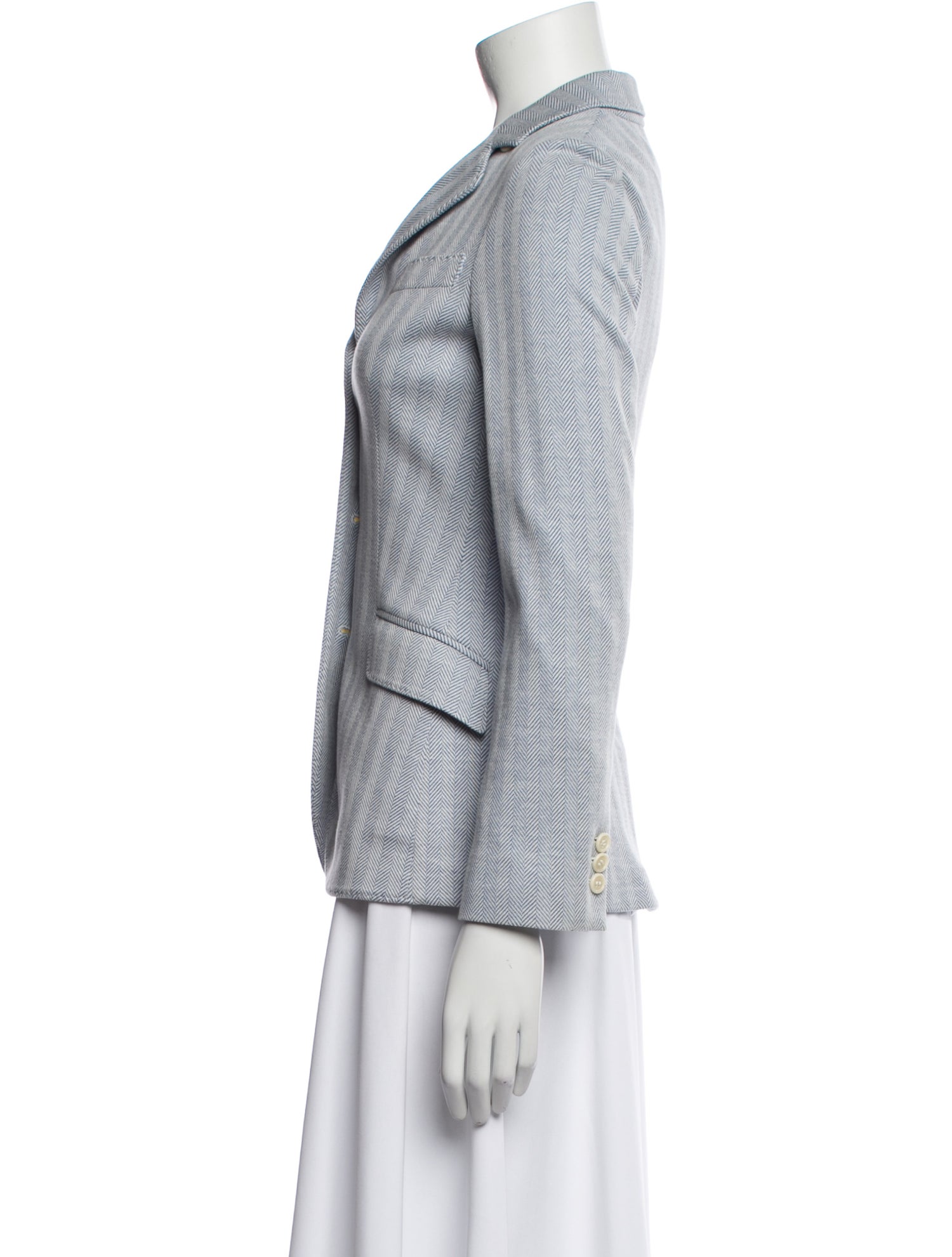 Loro Piana Plaid Print Blazer