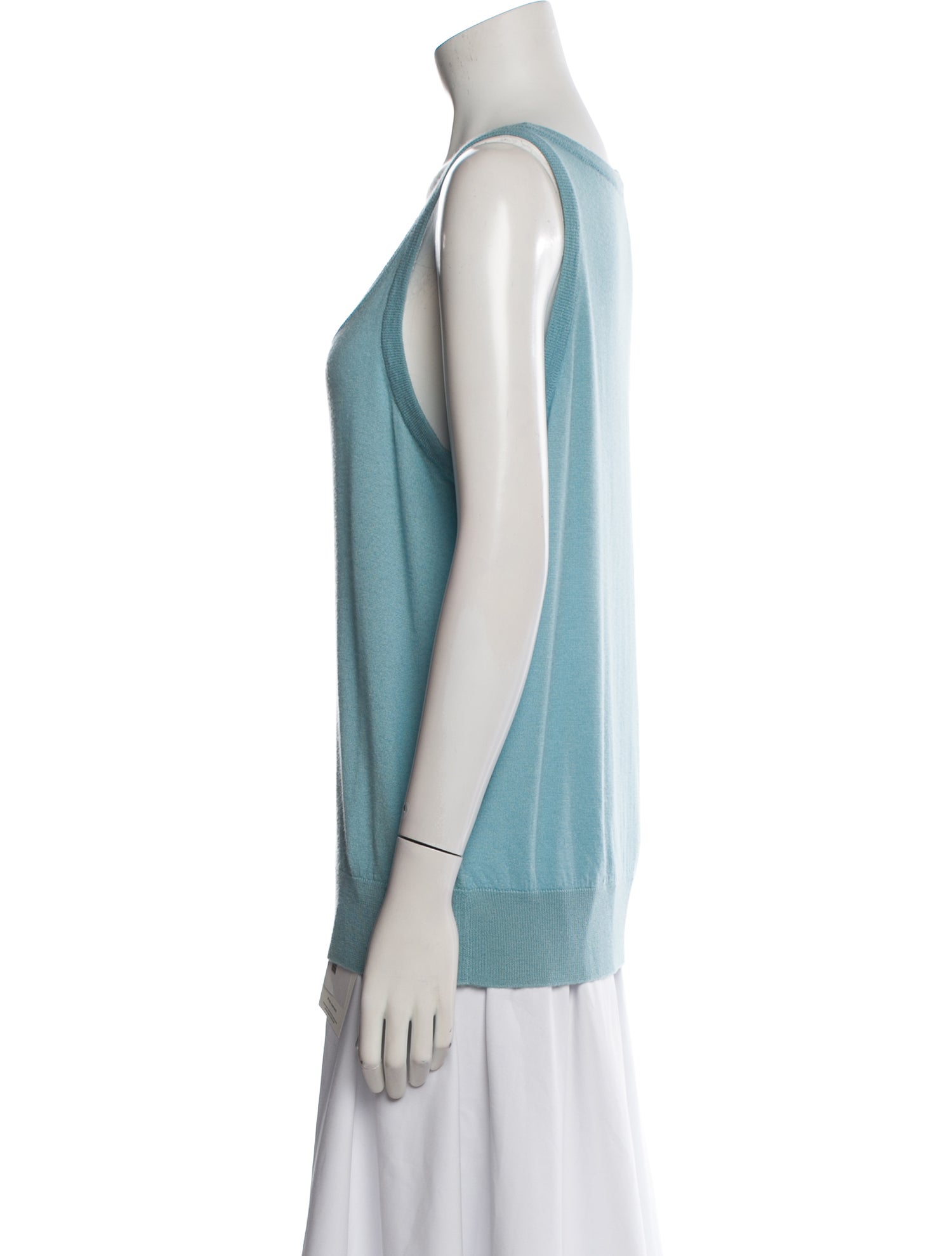 Loro Piana Cashmere Colorblock Pattern Top