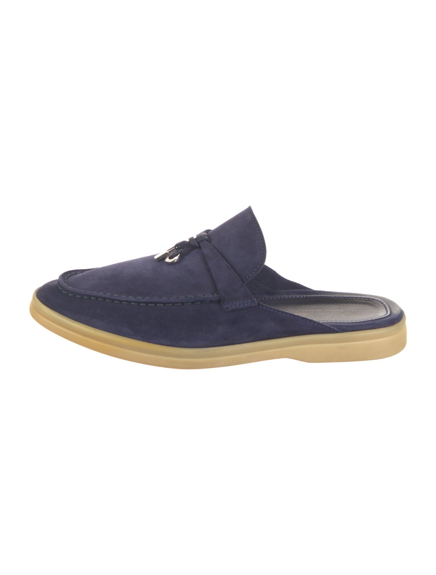 Loro Piana Babouche Charms Walk Suede Mules