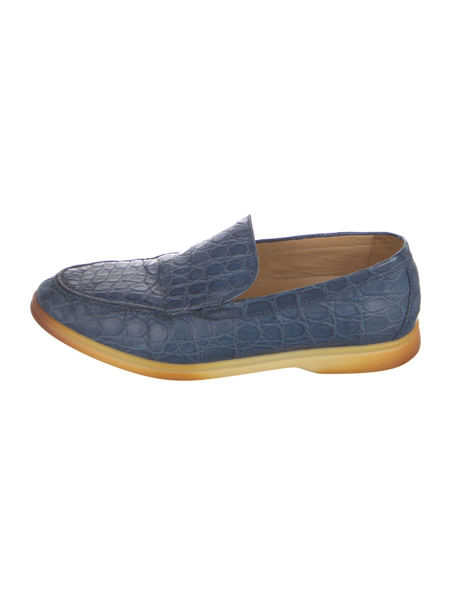 Loro Piana Summer Walk Alligator Loafers