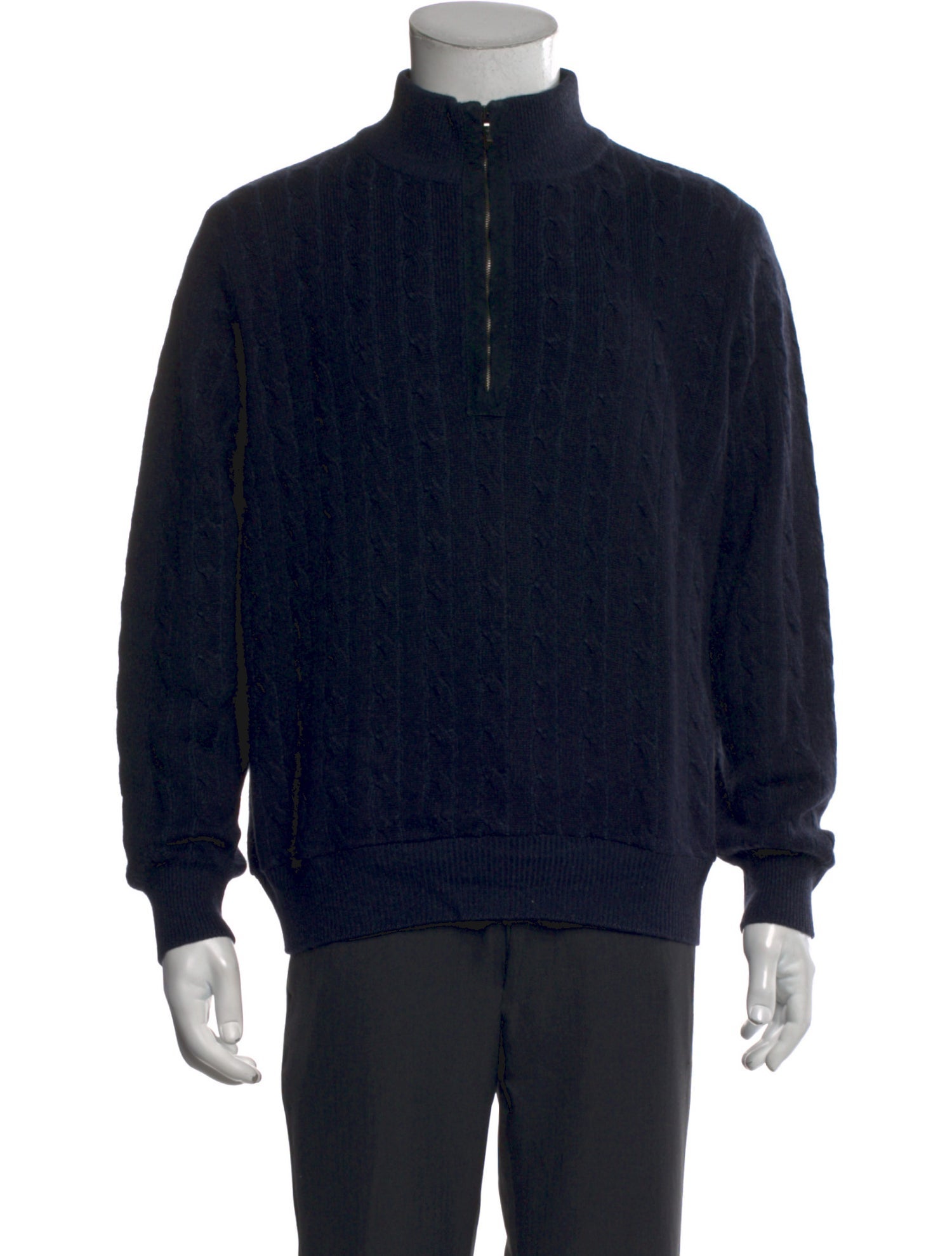 Loro Piana Mock Neck Long Sleeve Pullover