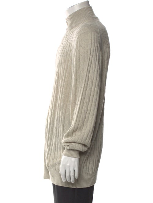 Loro Piana Cashmere Turtleneck Polo Sweater