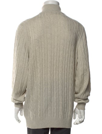 Loro Piana Cashmere Turtleneck Polo Sweater