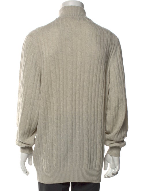 Loro Piana Cashmere Turtleneck Polo Sweater