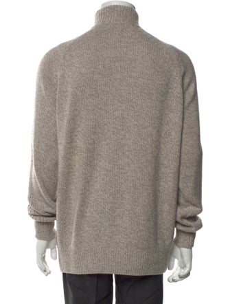 Loro Piana Baby Cashmere Mock Neck Polo Sweater