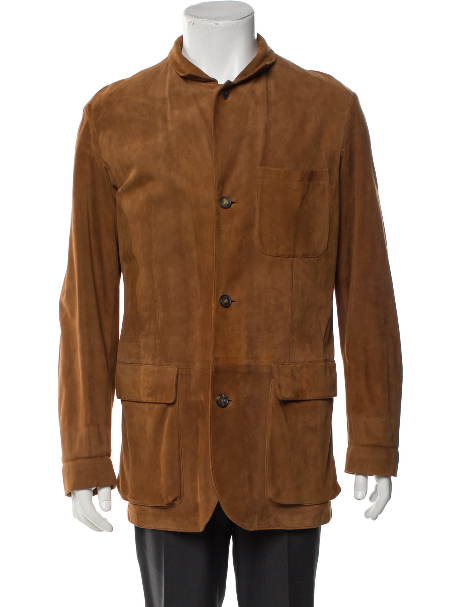 Loro Piana Leather Utility Jacket