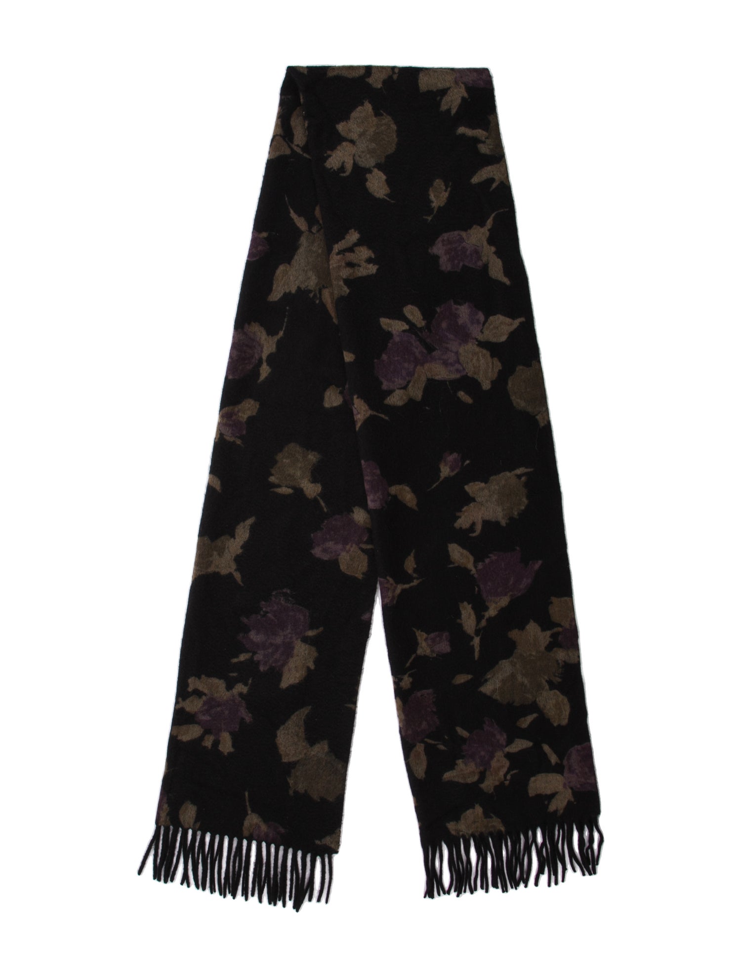 Loro Piana Cashmere Floral Print Scarf