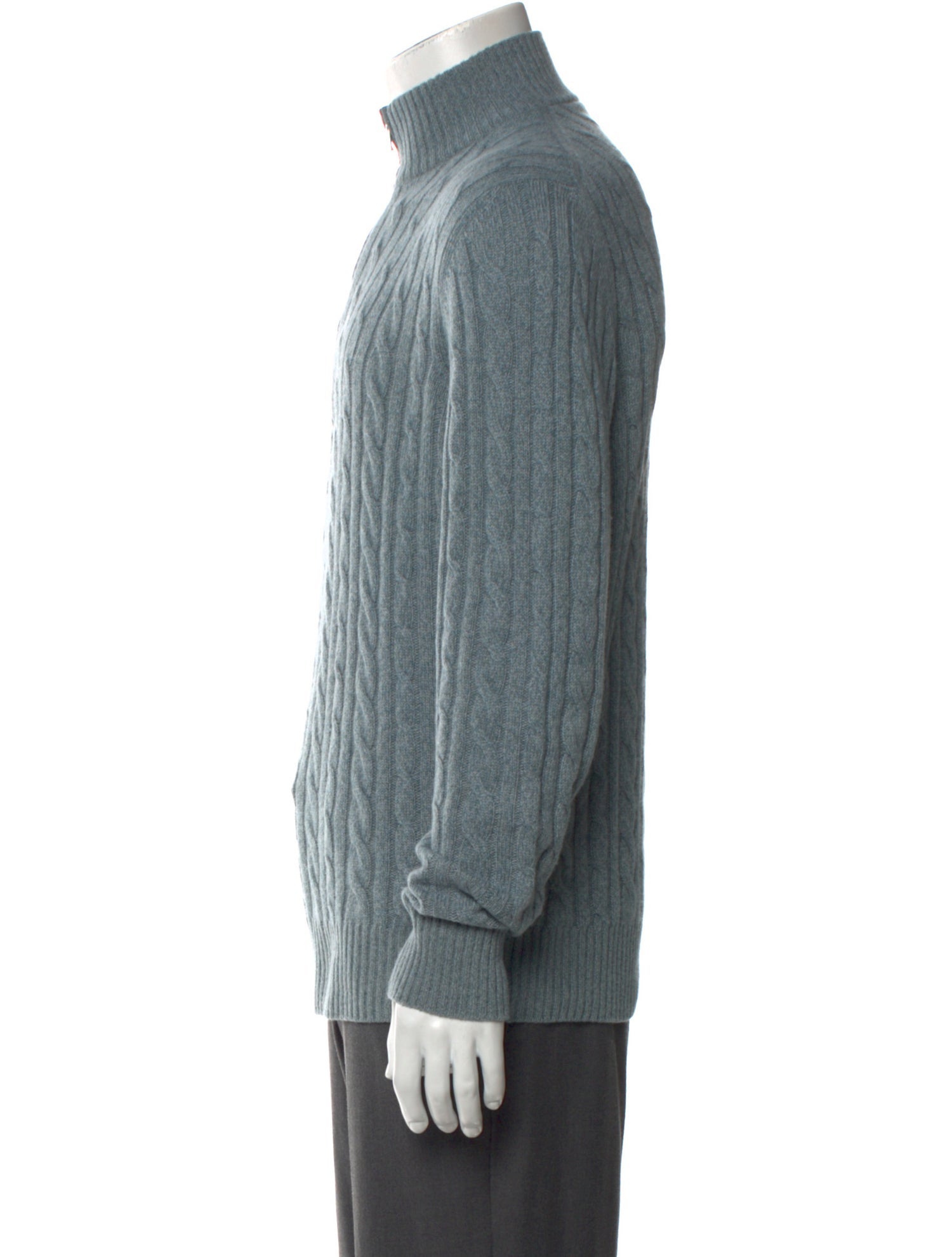 Loro Piana Treccia Cashmere Polo Sweater