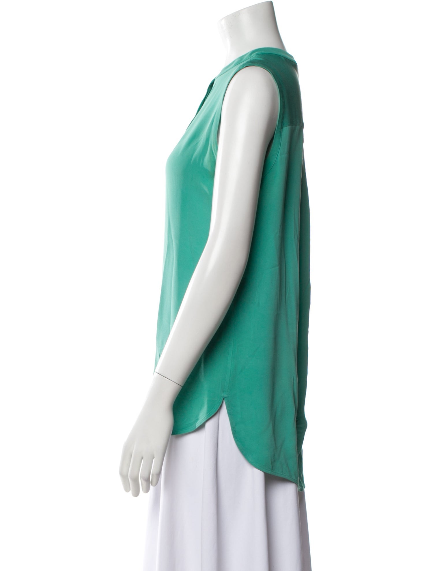 Loro Piana Silk Crew Neck Blouse