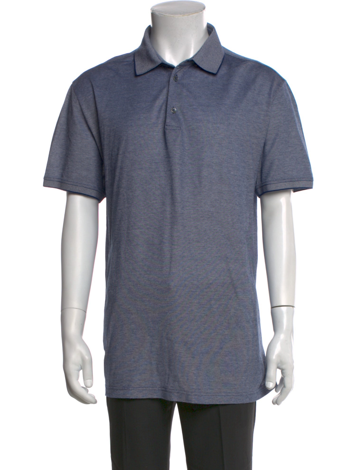 Loro Piana Crew Neck Short Sleeve Polo Shirt