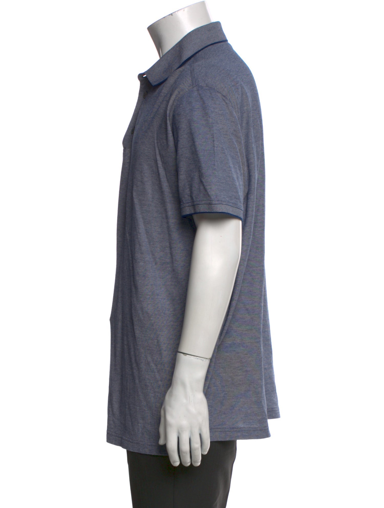 Loro Piana Crew Neck Short Sleeve Polo Shirt