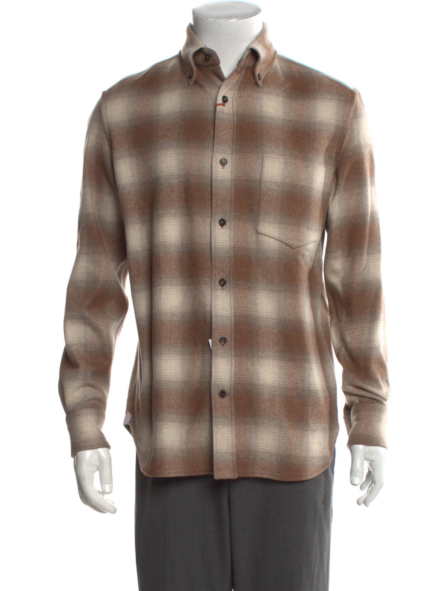 Loro Piana Jack Virgin Wool Shirt