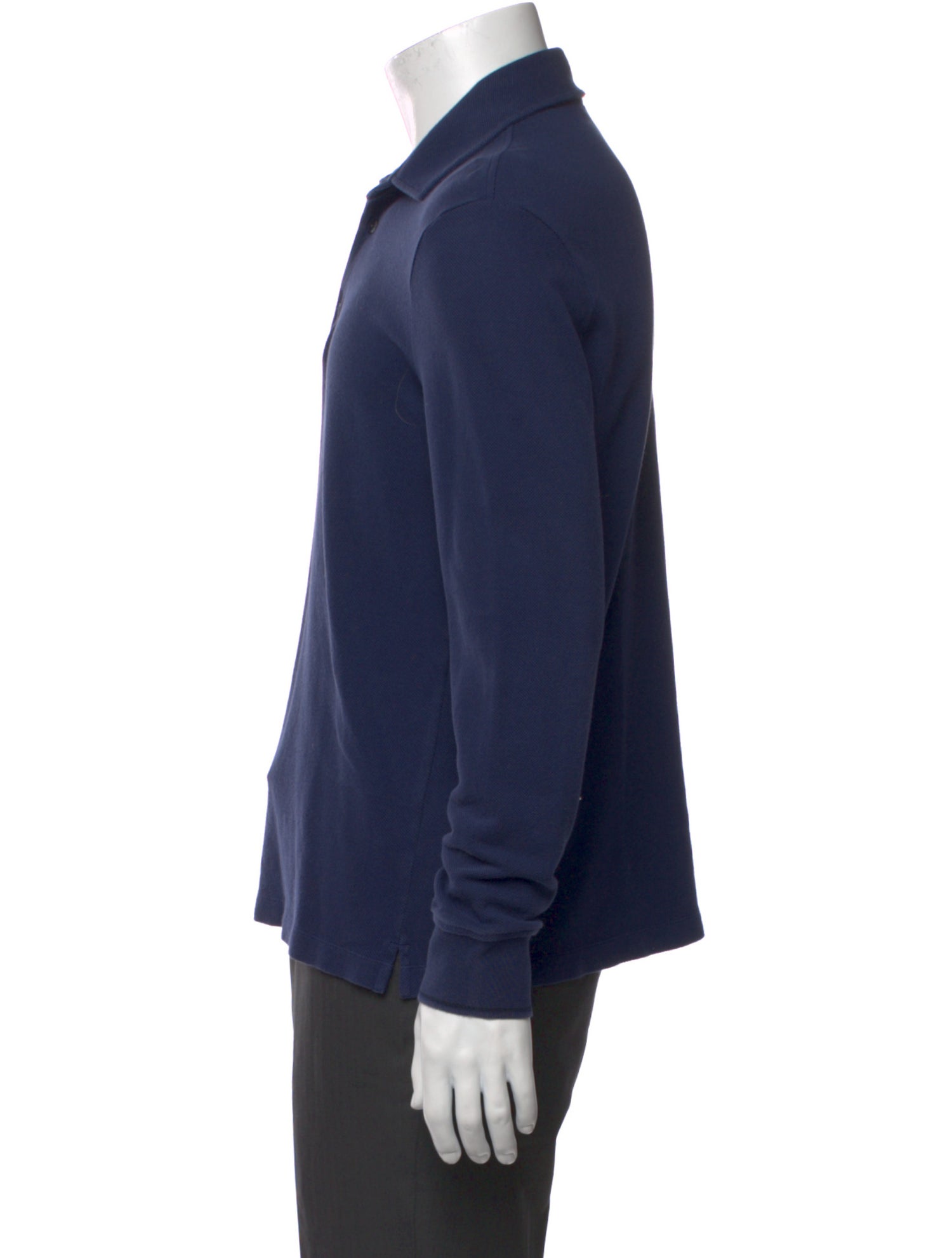 Loro Piana Collar Long Sleeve Polo Shirt