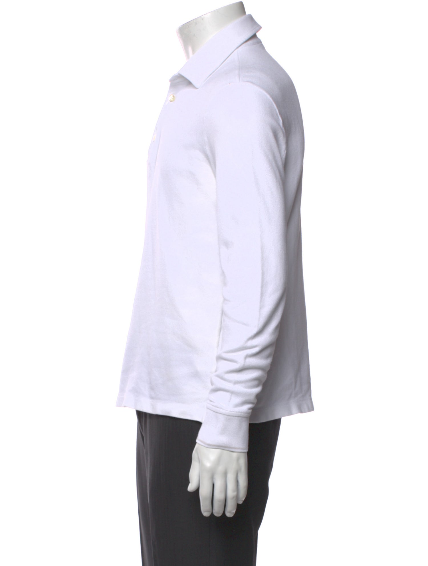 Loro Piana Collar Long Sleeve Polo Shirt