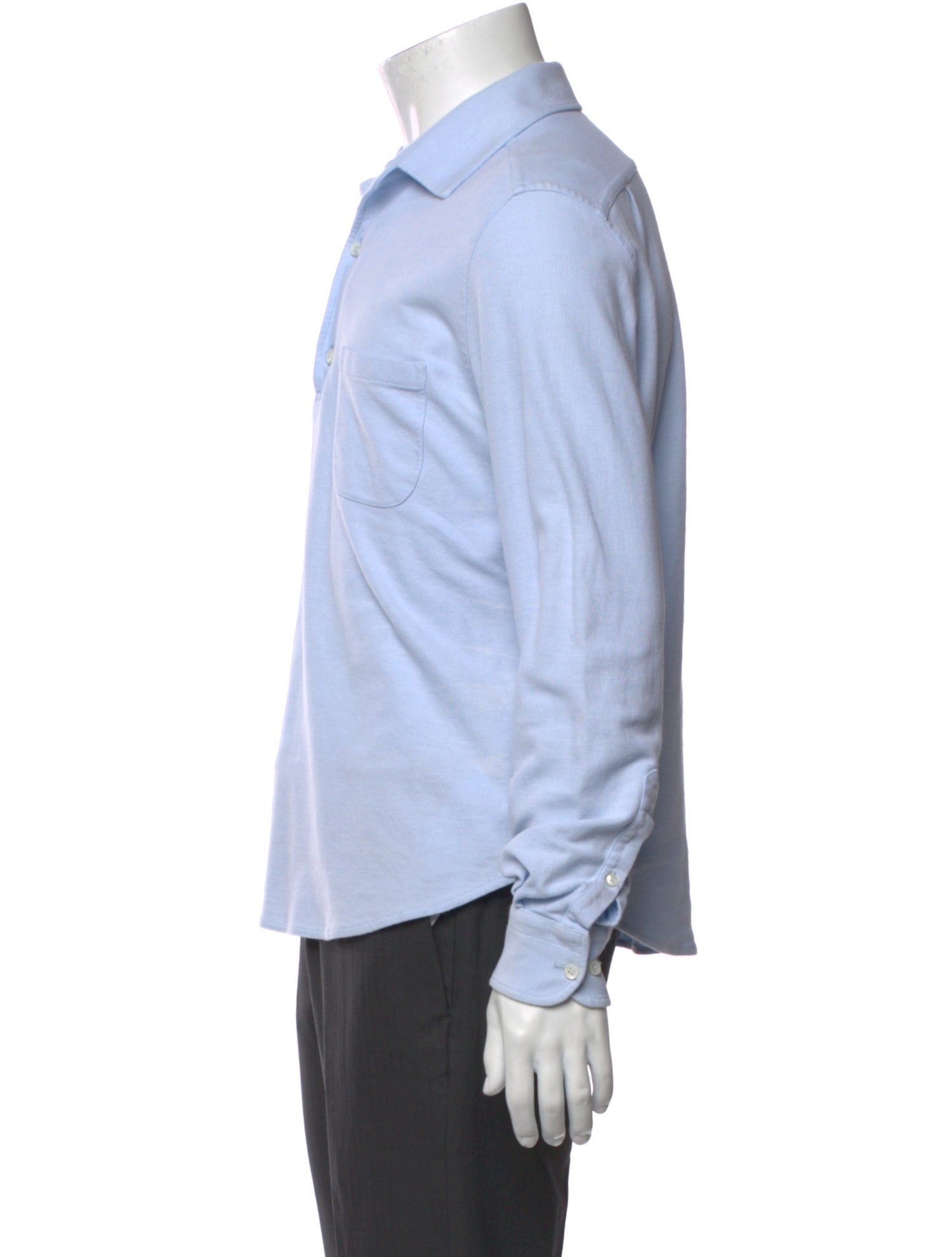 Loro Piana Collar Long Sleeve Polo Shirt