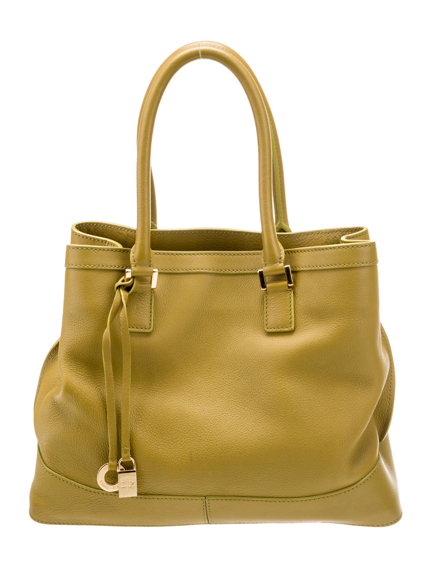 Loro Piana Leather Top Handle Bag