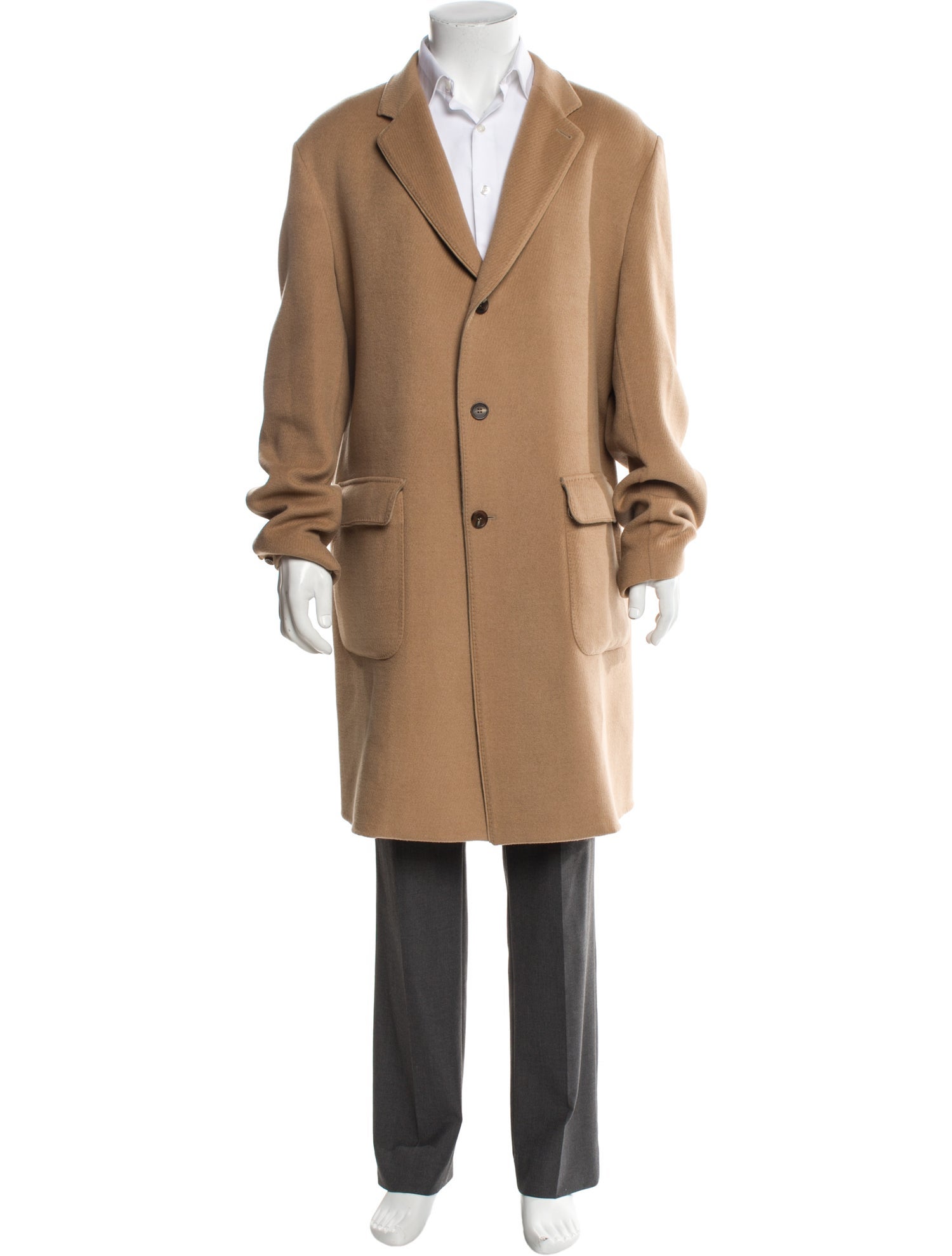 Loro Piana Baby Camel Rain System Camel Hair Overcoat