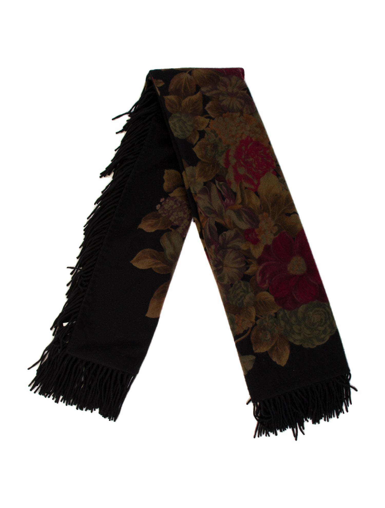 Loro Piana Cashmere Floral Print Scarf