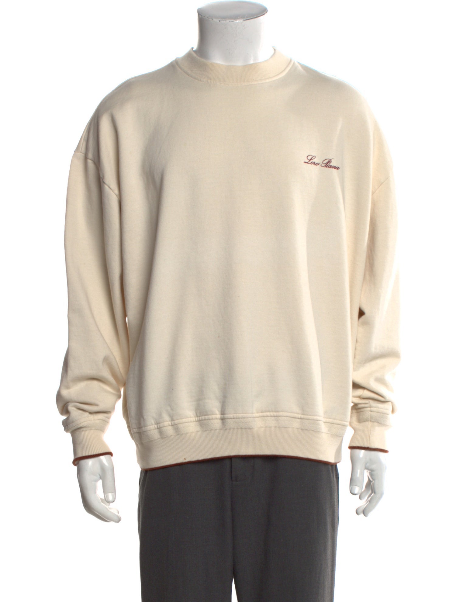 Loro Piana Crew Neck Long Sleeve Sweatshirt