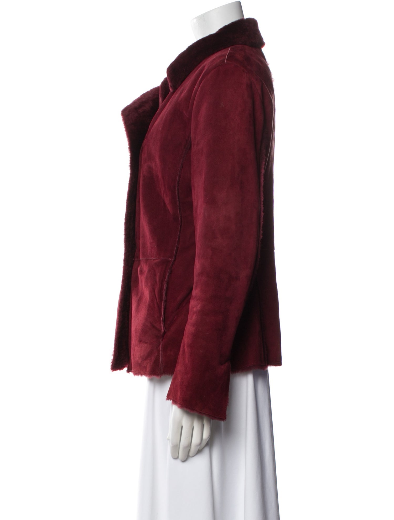 Loro Piana Leather Faux Fur Jacket