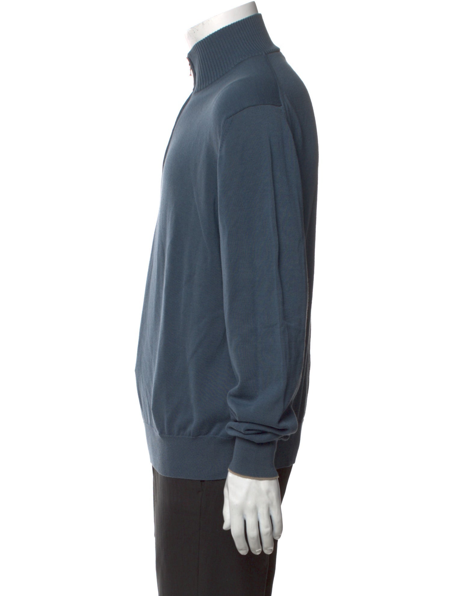 Loro Piana Mock Neck Long Sleeve Sweatshirt