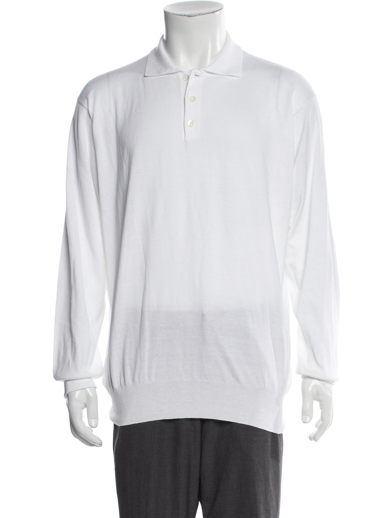 Loro Piana Vintage Collar Polo Sweater