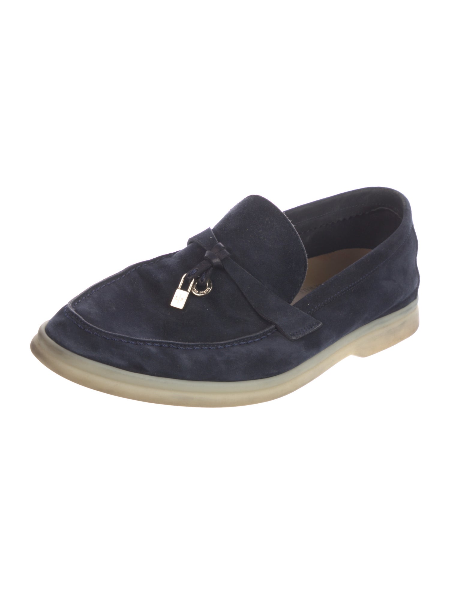 Loro Piana Summer Walk Charms Suede Loafers