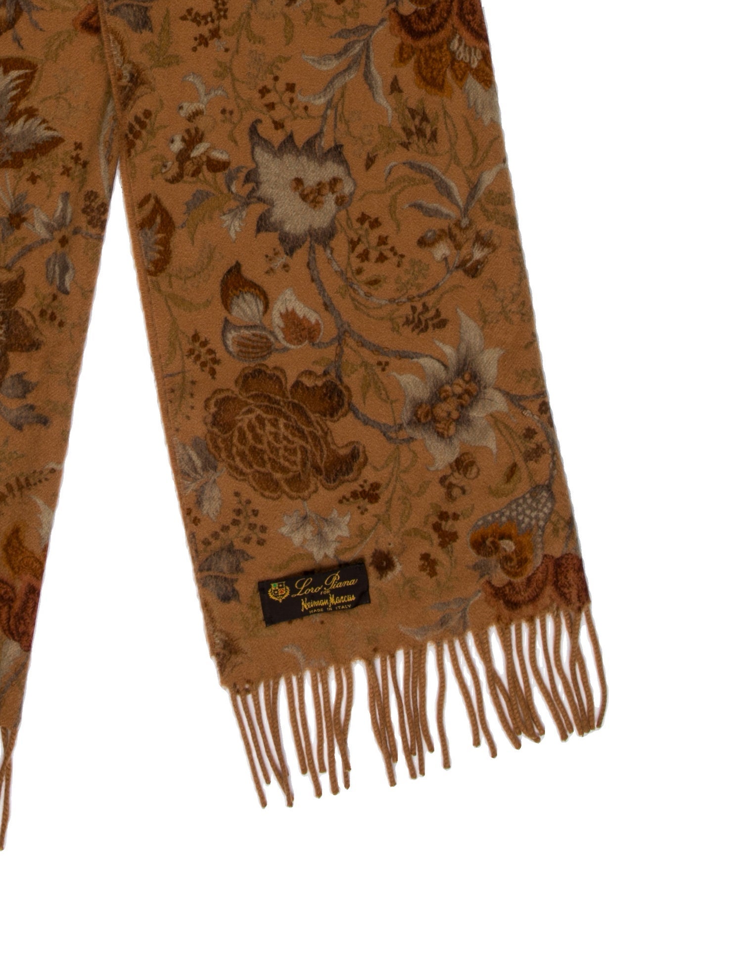 Loro Piana Cashmere Paisley Print Scarf