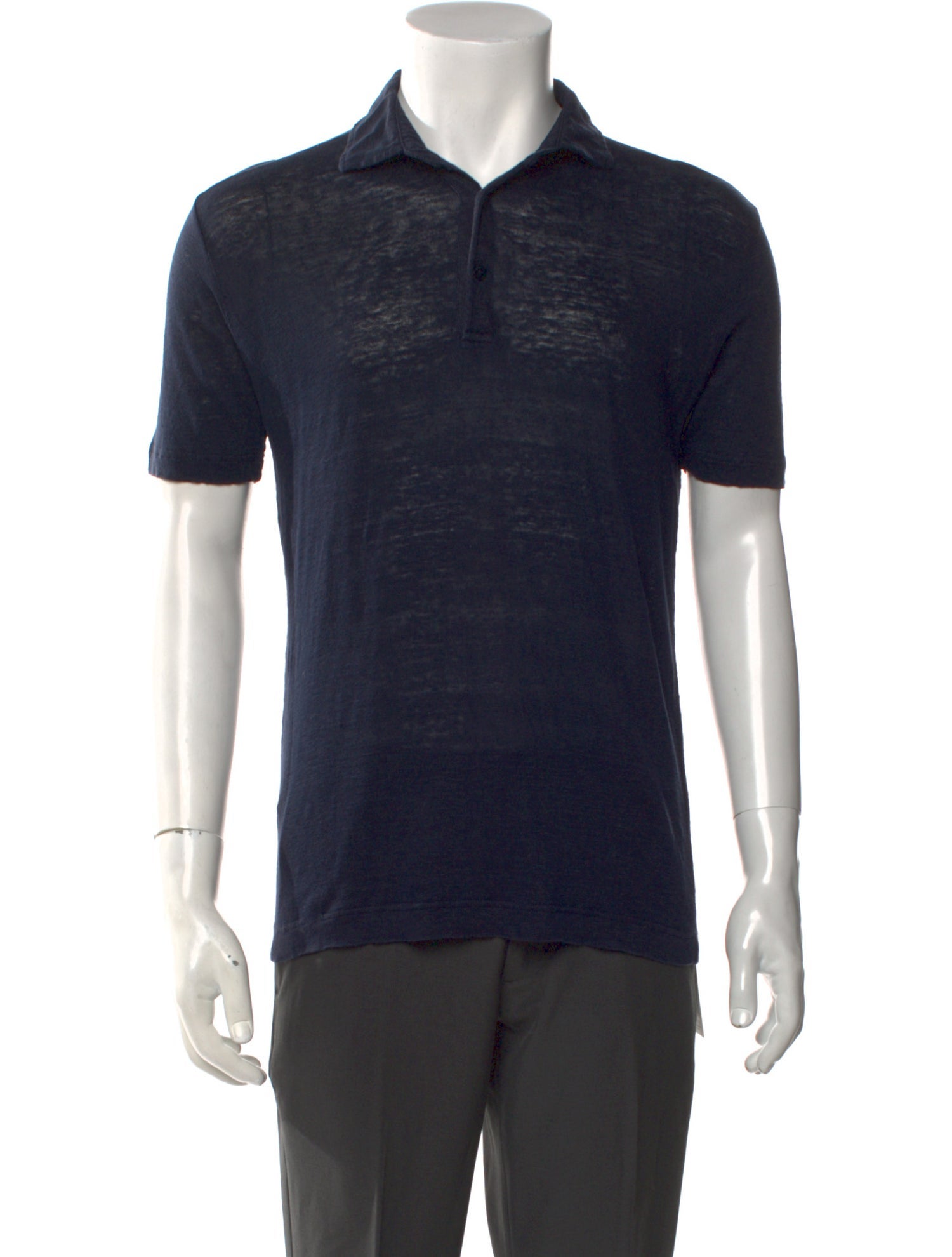 Loro Piana Linen Collar Polo Shirt