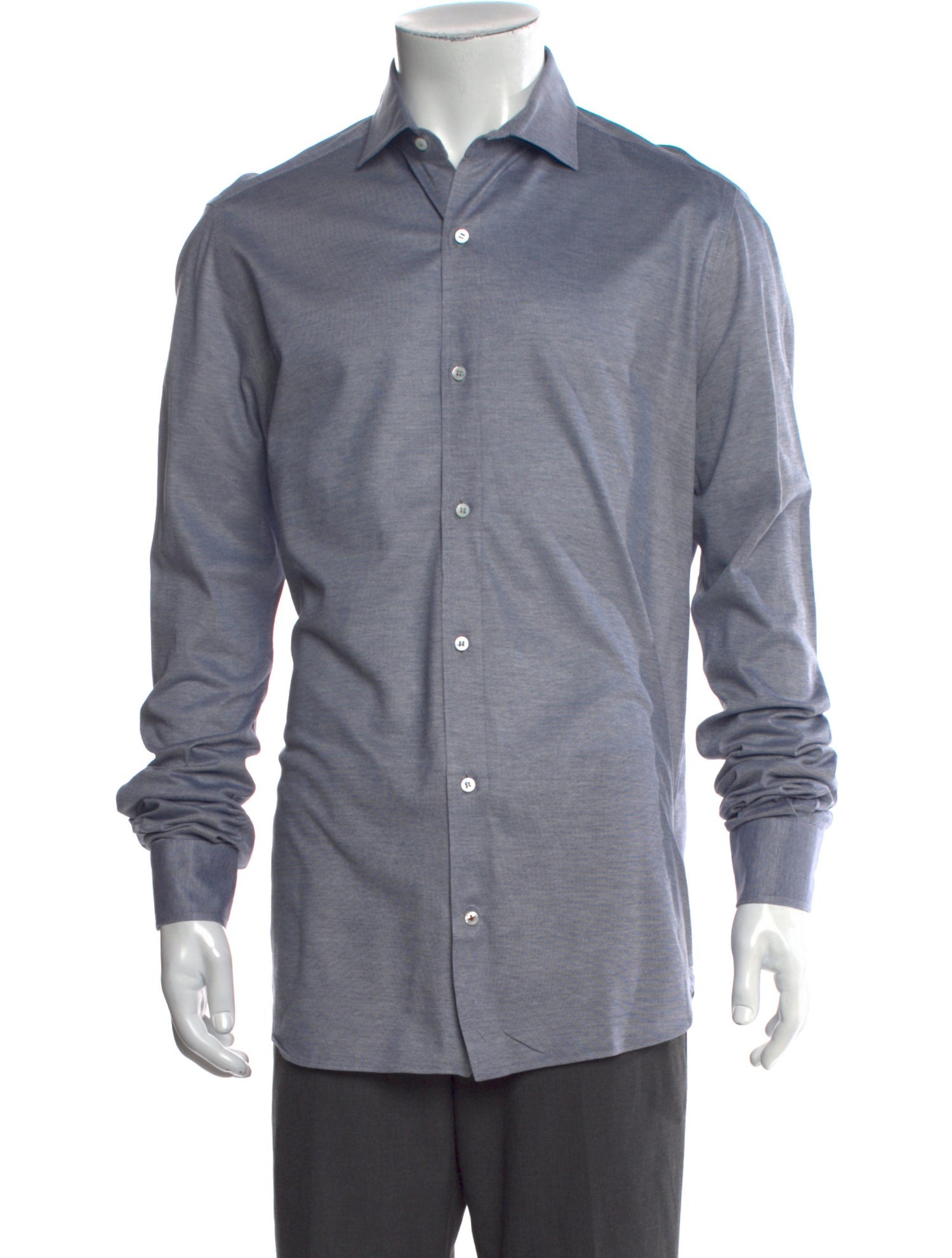 Loro Piana Andrew Long Sleeve Dress Shirt
