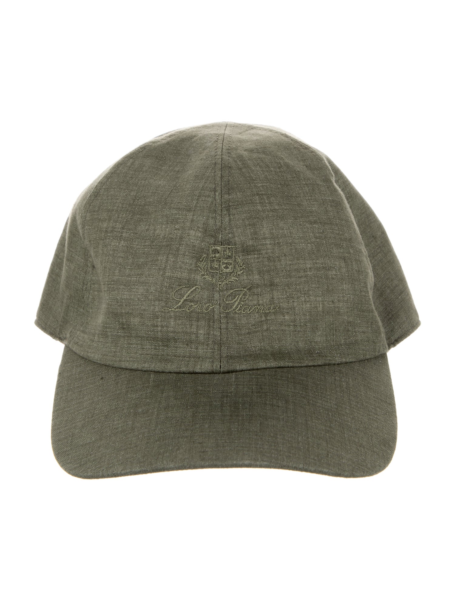 Loro Piana Linen Embroidered Baseball Hat
