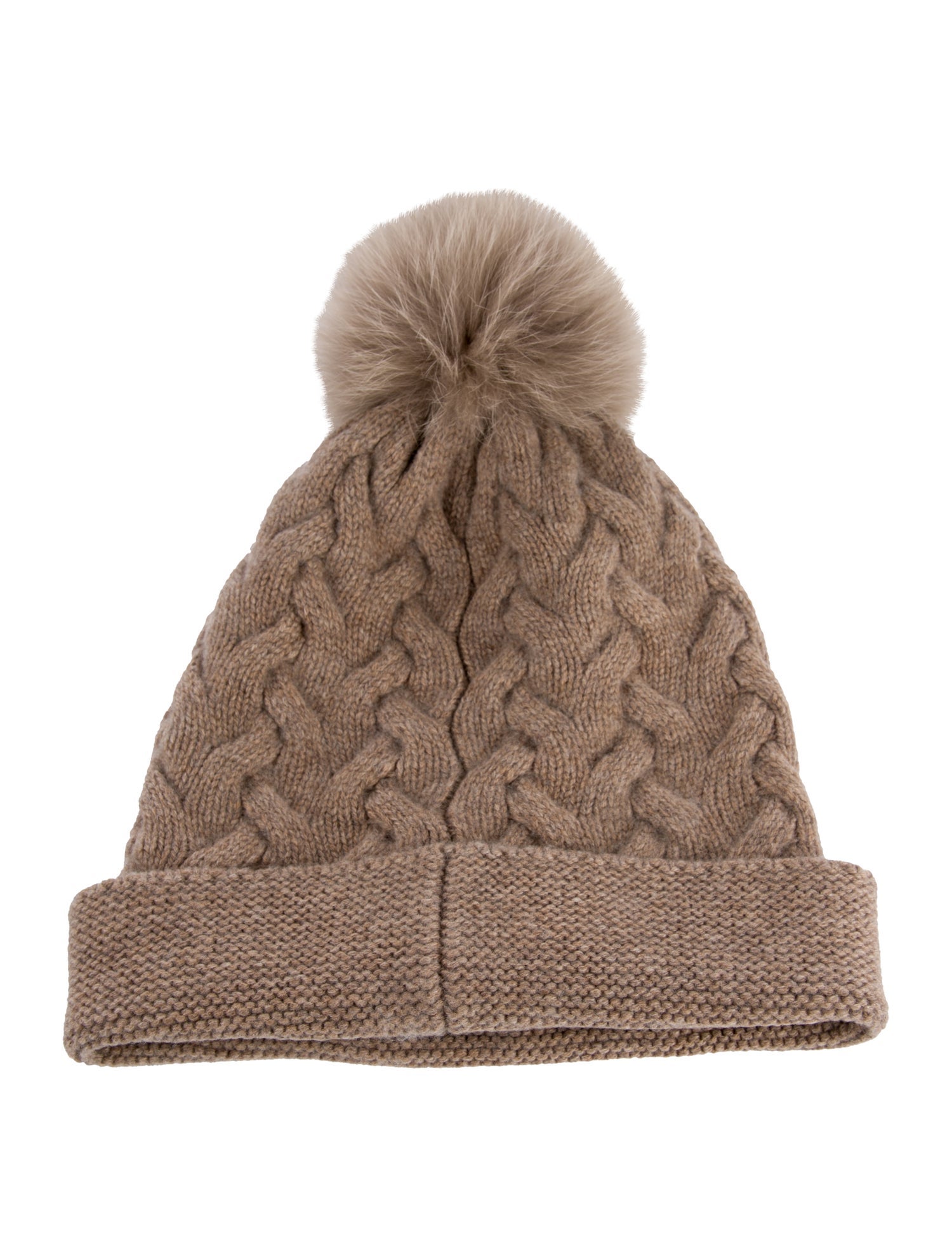 Loro Piana Cashmere Knitted Pop Pop Accent Beanie