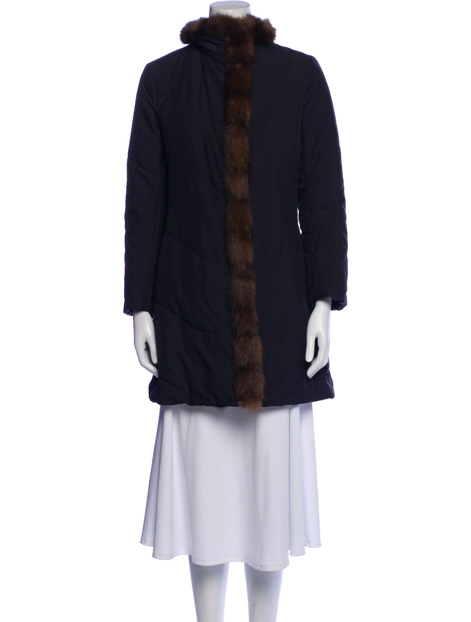 Loro Piana Sable Fur Trimmed Parka