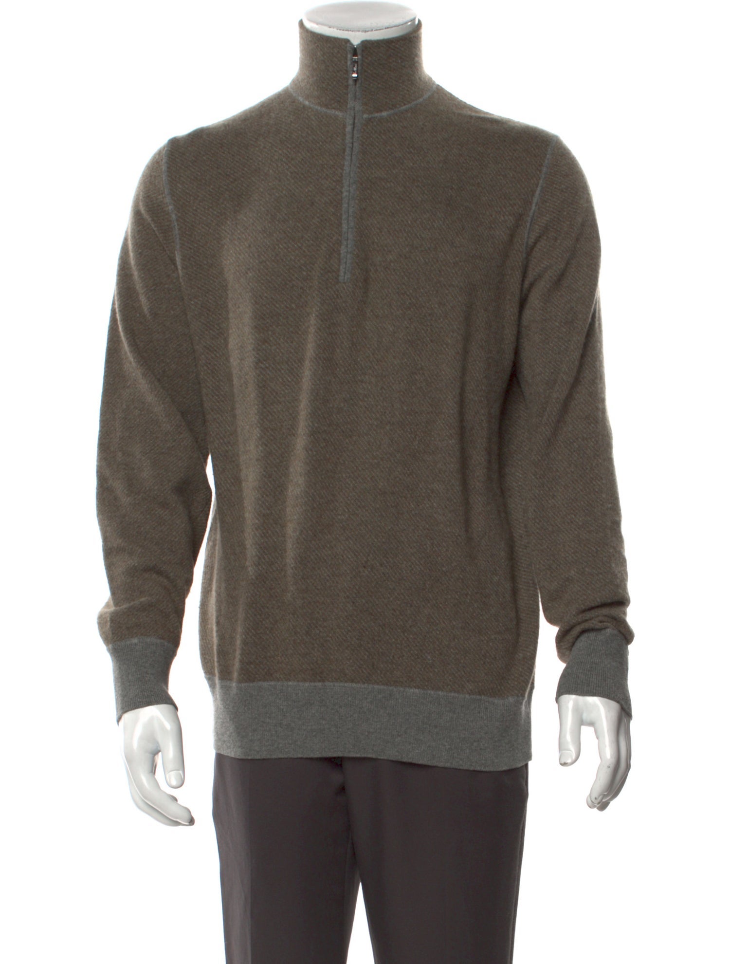 Loro Piana Roadster Pull Mock Neck Pullover