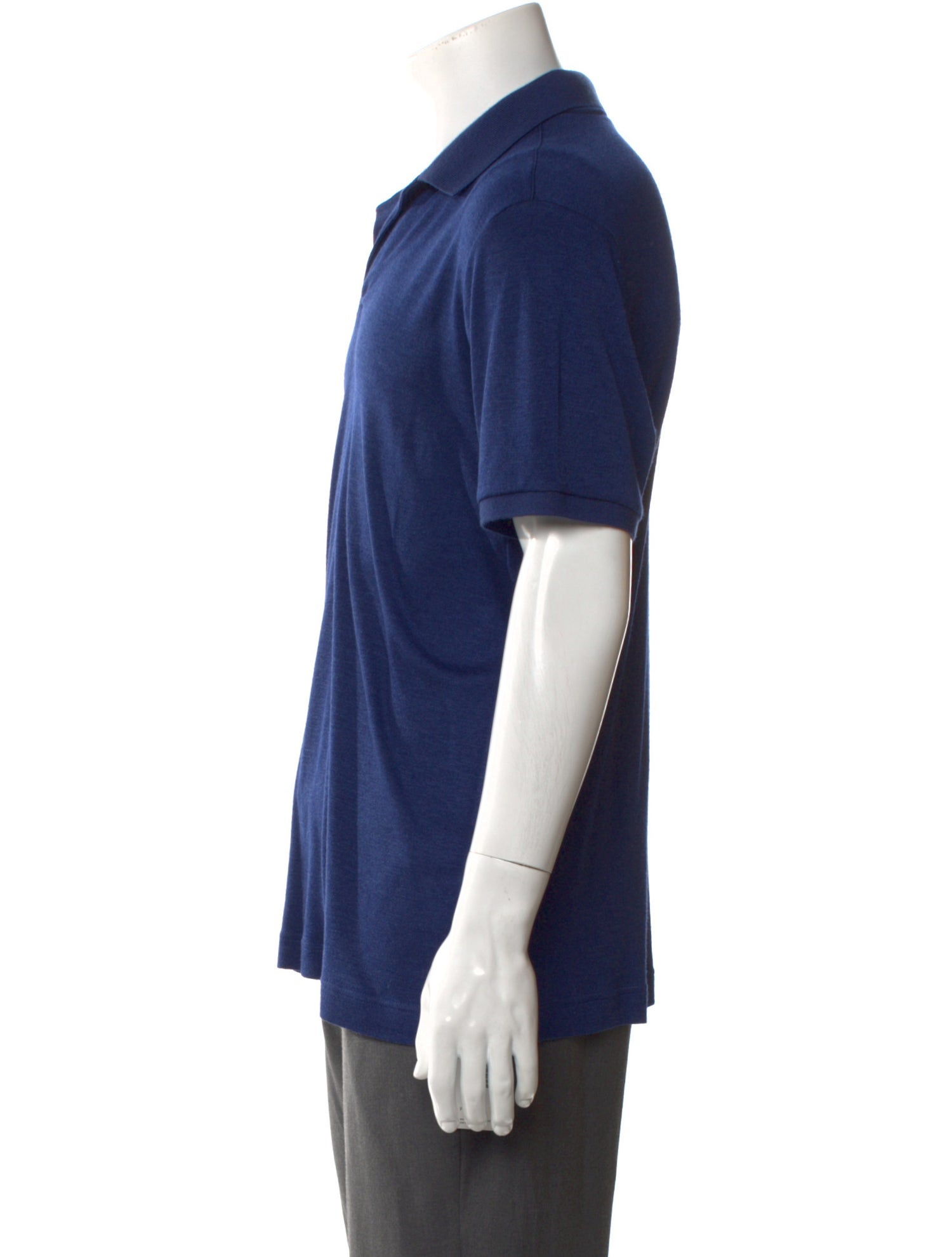 Loro Piana Cashmere V-Neck Polo Shirt
