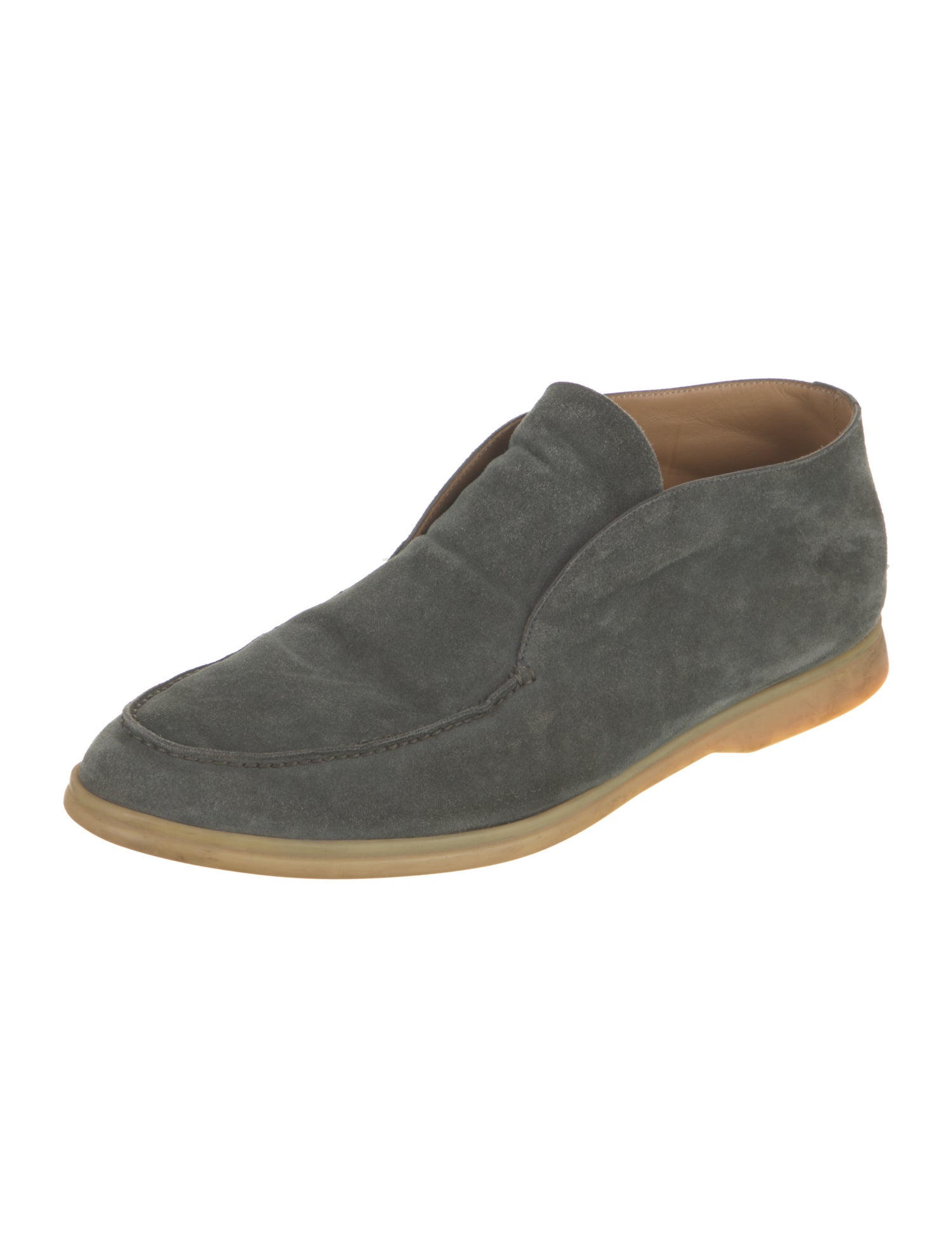 Loro Piana Open Walk Suede Loafers