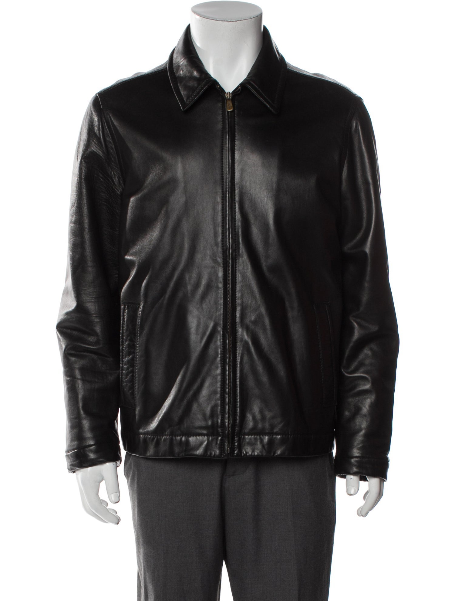 Loro Piana Leather Moto Jacket